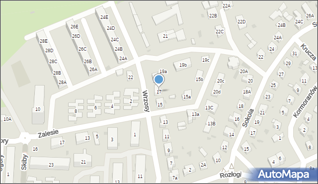 Gdańsk, Wrzosy, 17, mapa Gdańska