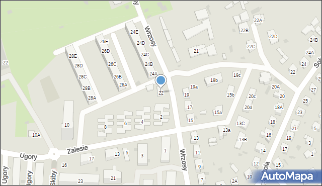 Gdańsk, Wrzosy, 22, mapa Gdańska