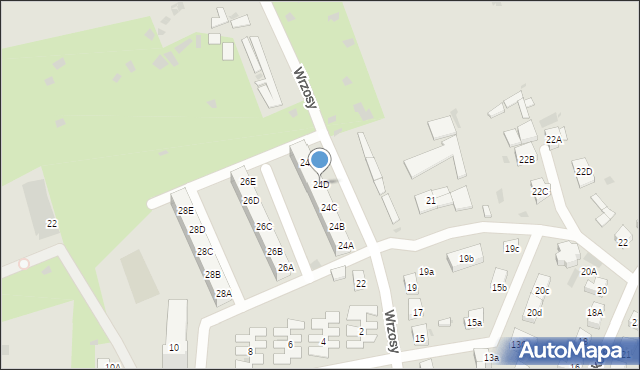 Gdańsk, Wrzosy, 24D, mapa Gdańska