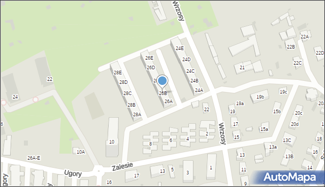 Gdańsk, Wrzosy, 26B, mapa Gdańska