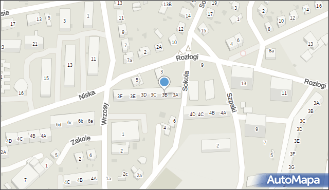 Gdańsk, Wrzosy, 3B, mapa Gdańska