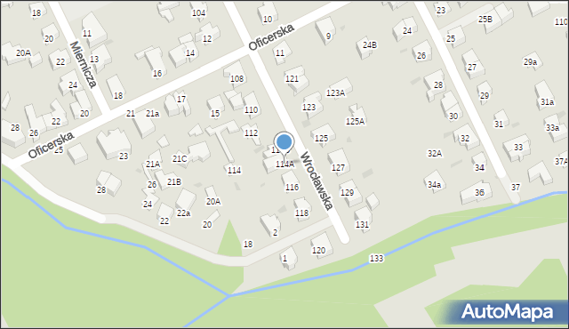 Gdynia, Wrocławska, 114A, mapa Gdyni