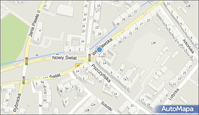 Gliwice, Wrocławska, 33, mapa Gliwic