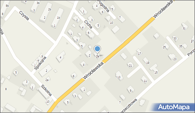 Gniechowice, Wrocławska, 2a, mapa Gniechowice