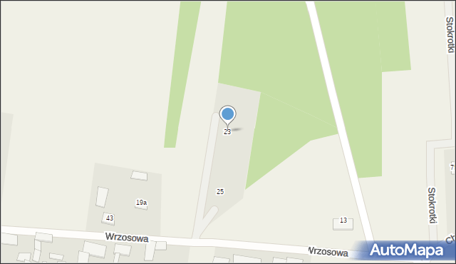 Gniła, Wrzosowa, 23, mapa Gniła