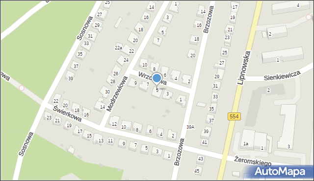 Golub-Dobrzyń, Wrzosowa, 5, mapa Golub-Dobrzyń