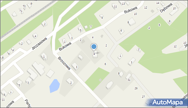 Gołubie, Wrzosowa, 4, mapa Gołubie