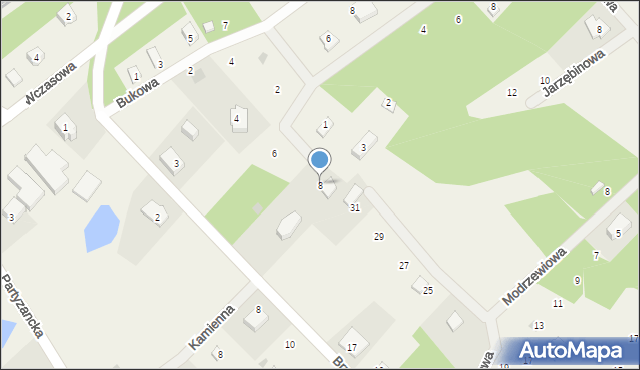 Gołubie, Wrzosowa, 8, mapa Gołubie