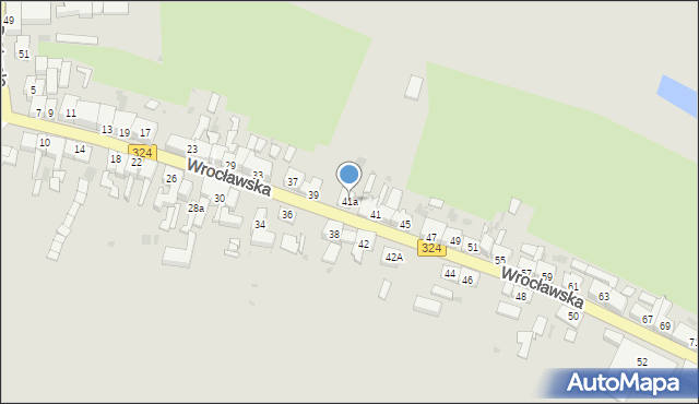 Góra, Wrocławska, 41a, mapa Góra