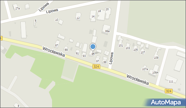 Góra, Wrocławska, 95, mapa Góra