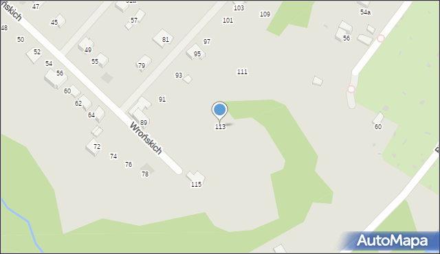 Gorlice, Wrońskich Błażeja i Stanisława, 113, mapa Gorlic