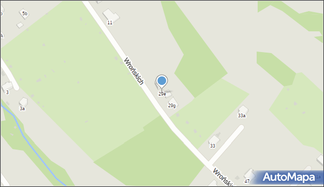 Gorlice, Wrońskich Błażeja i Stanisława, 29e, mapa Gorlic