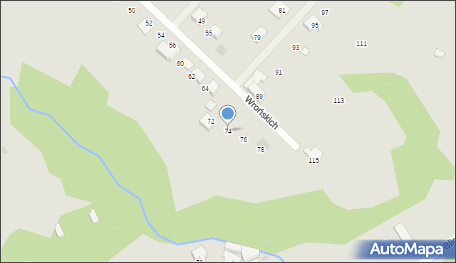 Gorlice, Wrońskich Błażeja i Stanisława, 74, mapa Gorlic