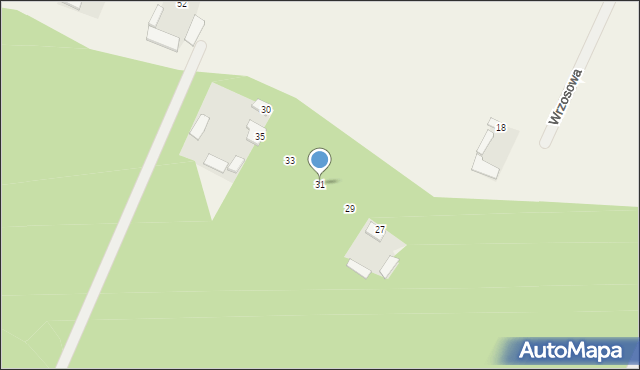 Górzno, Wrzosowa, 31, mapa Górzno