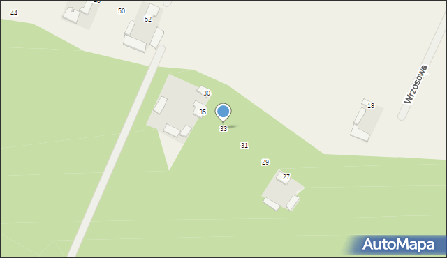 Górzno, Wrzosowa, 33, mapa Górzno