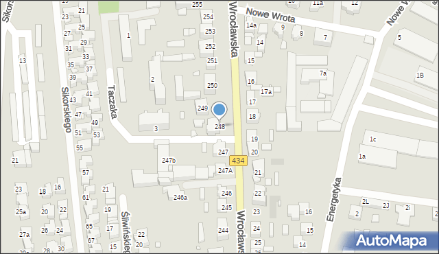 Gostyń, Wrocławska, 248, mapa Gostyń