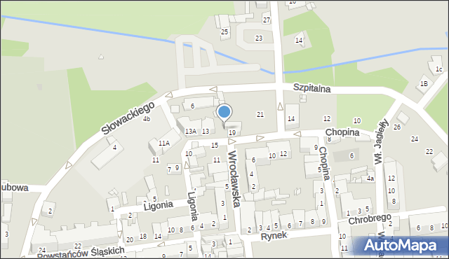 Grodków, Wrocławska, 17, mapa Grodków