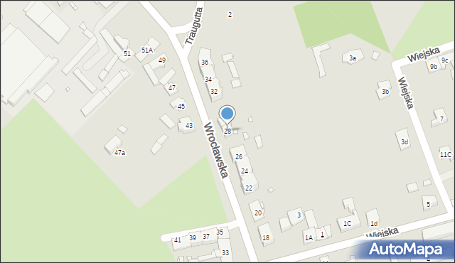 Grodków, Wrocławska, 28, mapa Grodków