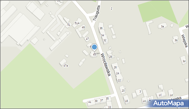 Grodków, Wrocławska, 43, mapa Grodków