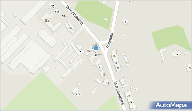 Grodków, Wrocławska, 49, mapa Grodków