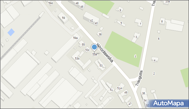 Grodków, Wrocławska, 53a, mapa Grodków