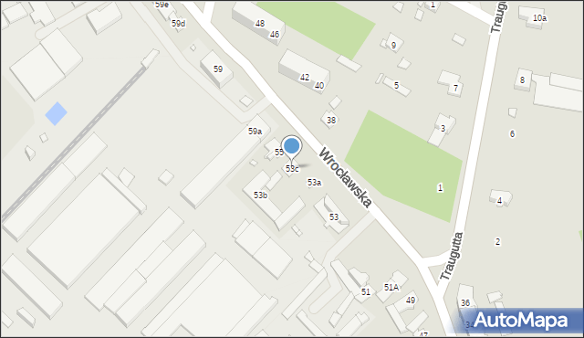 Grodków, Wrocławska, 53c, mapa Grodków