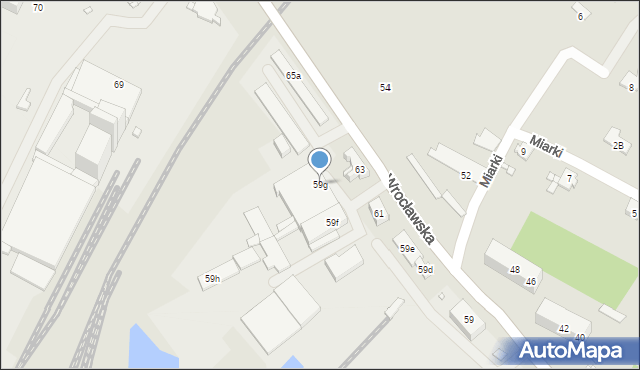 Grodków, Wrocławska, 59g, mapa Grodków
