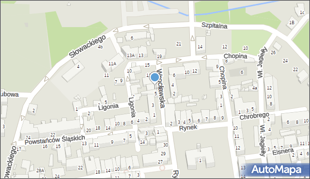 Grodków, Wrocławska, 7, mapa Grodków
