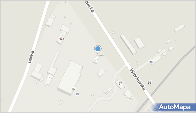 Grodków, Wrocławska, 71a, mapa Grodków