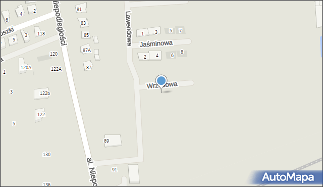 Grójec, Wrzosowa, 4, mapa Grójec