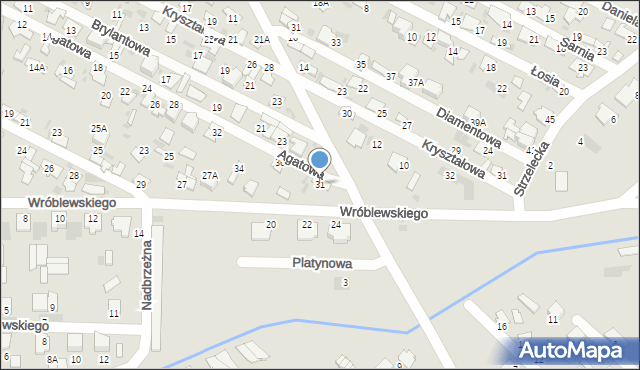 Hajnówka, Wróblewskiego Walerego, gen., 31, mapa Hajnówka