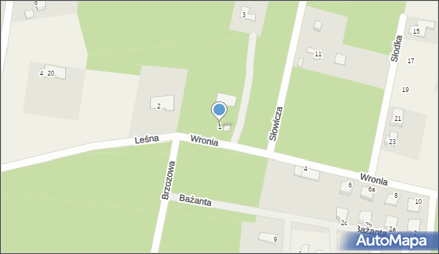 Henryków-Urocze, Wronia, 1, mapa Henryków-Urocze