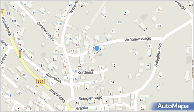 Imielin, Wróblewskiego Zygmunta, gen., 8, mapa Imielin