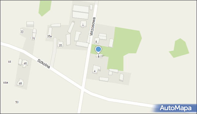 Izabelin, Wrzosowa, 6, mapa Izabelin