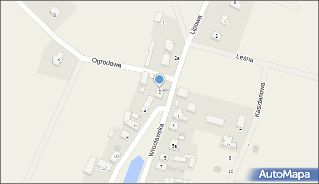 Jaksonów, Wrocławska, 2, mapa Jaksonów