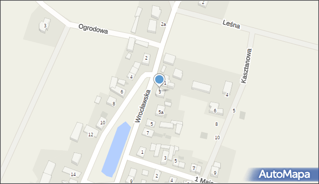 Jaksonów, Wrocławska, 3, mapa Jaksonów