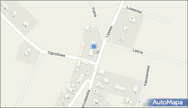 Jaksonów, Wrocławska, 4a, mapa Jaksonów