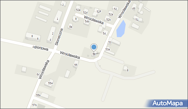 Jaksonów, Wrocławska, 56, mapa Jaksonów