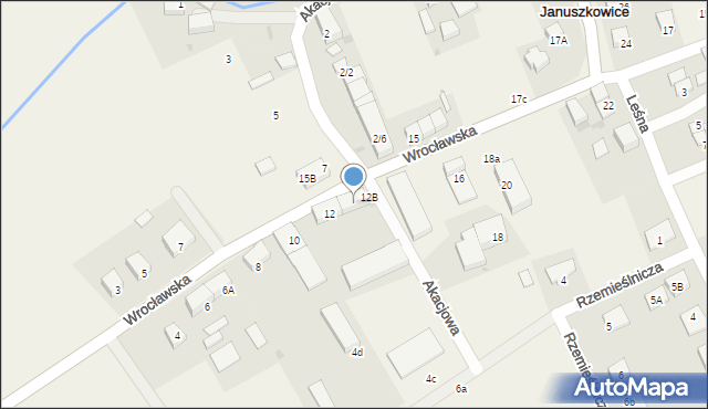 Januszkowice, Wrocławska, 12C, mapa Januszkowice