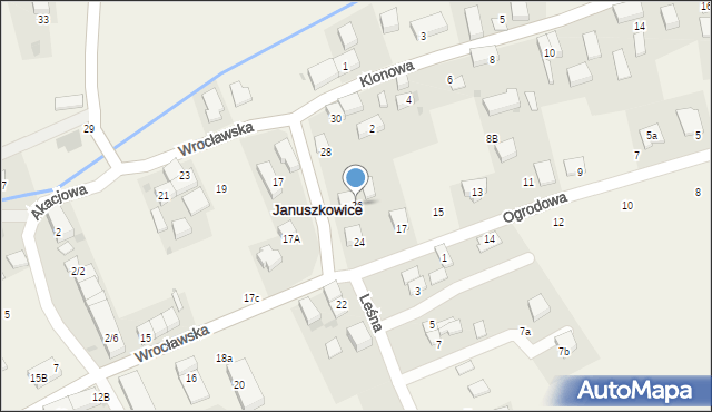Januszkowice, Wrocławska, 26, mapa Januszkowice