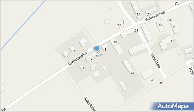 Januszkowice, Wrocławska, 6A, mapa Januszkowice