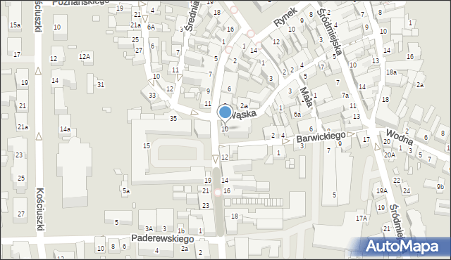 Jarocin, Wrocławska, 10, mapa Jarocin