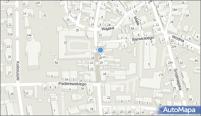 Jarocin, Wrocławska, 14, mapa Jarocin