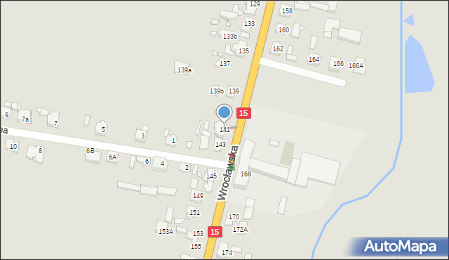 Jarocin, Wrocławska, 141, mapa Jarocin