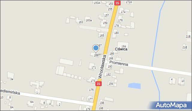 Jarocin, Wrocławska, 169, mapa Jarocin