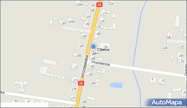 Jarocin, Wrocławska, 186, mapa Jarocin