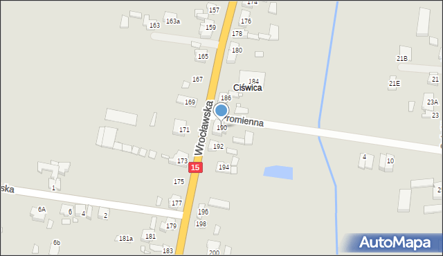 Jarocin, Wrocławska, 190, mapa Jarocin