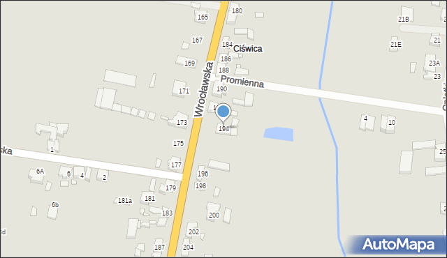 Jarocin, Wrocławska, 194, mapa Jarocin