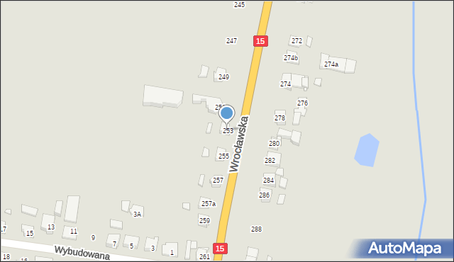 Jarocin, Wrocławska, 253, mapa Jarocin
