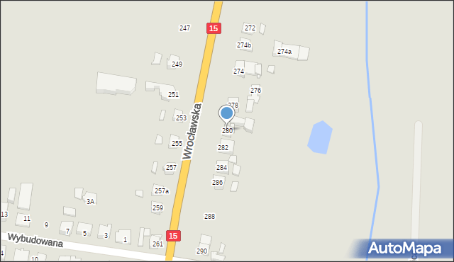 Jarocin, Wrocławska, 280, mapa Jarocin